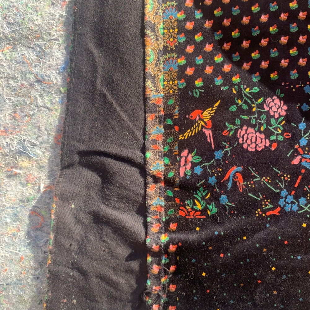 Still Available - Vintage 70s faux patchwork cotton fabric sewing - Picture 6 of 11